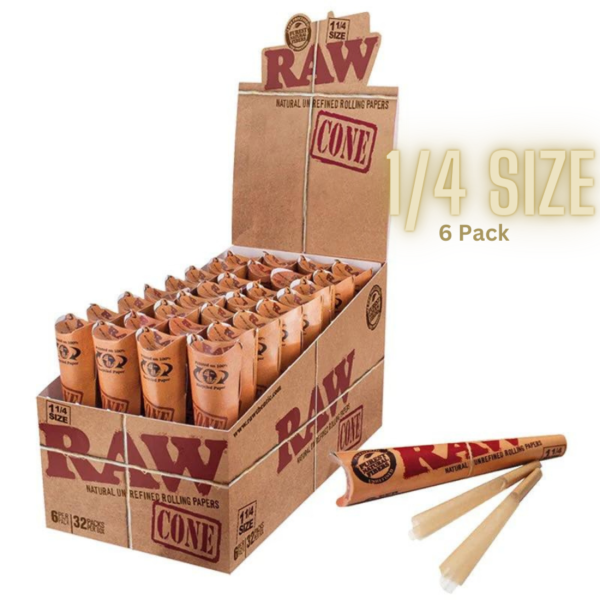 Raw Cones 1 1/4 Size 6 Pack