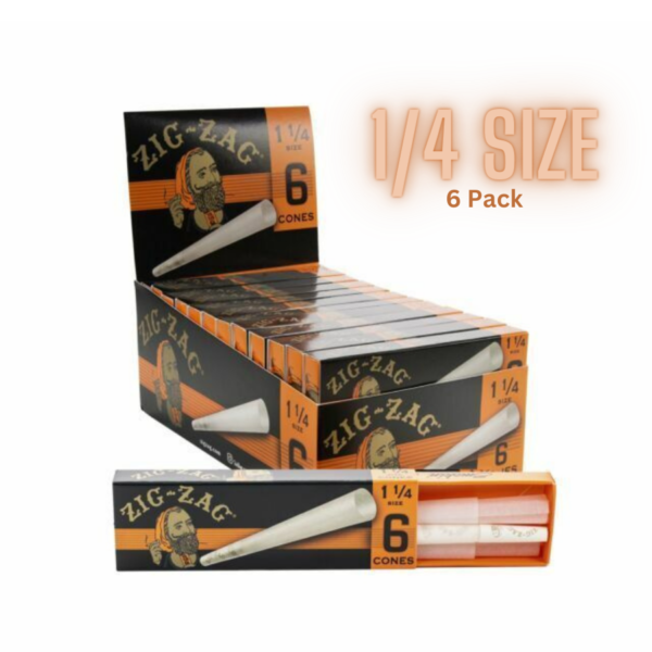 Zig-Zag Cones 1 1/4 6 Pack