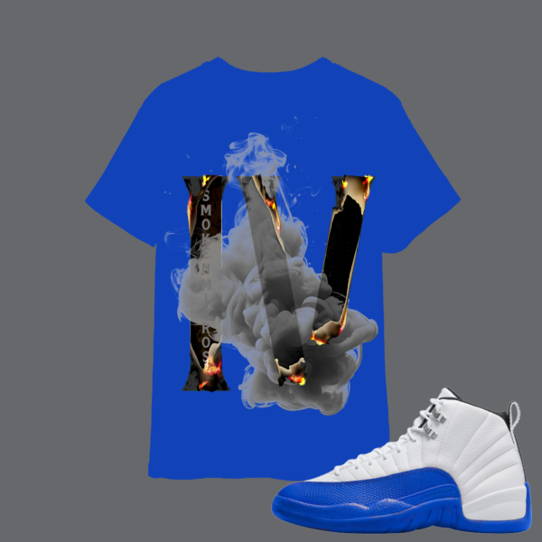 IV Blueberry 12’s T-Shirt ( Blueberry/BLK ) - Image 2