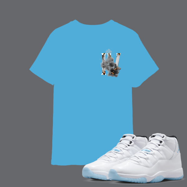 IV Columbia 11’s T-Shirt ( Columbia blue/ White)