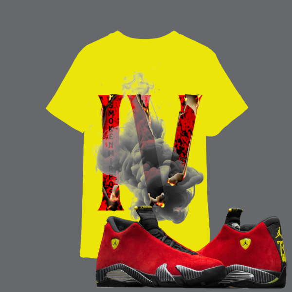 IV Ferrari T-Shirt ( Red/ yellow) - Image 2