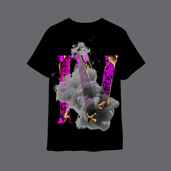 IV T-Shirt ( blk/Fuchsia ) - Image 2