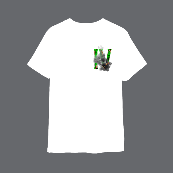 SNM Leaf T-Shirt ( White/green)