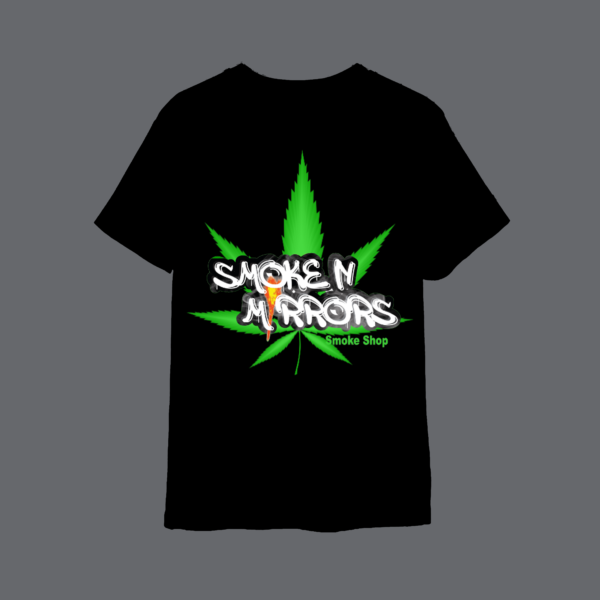 SNM Leaf T-Shirt ( blk/ green ) - Image 2