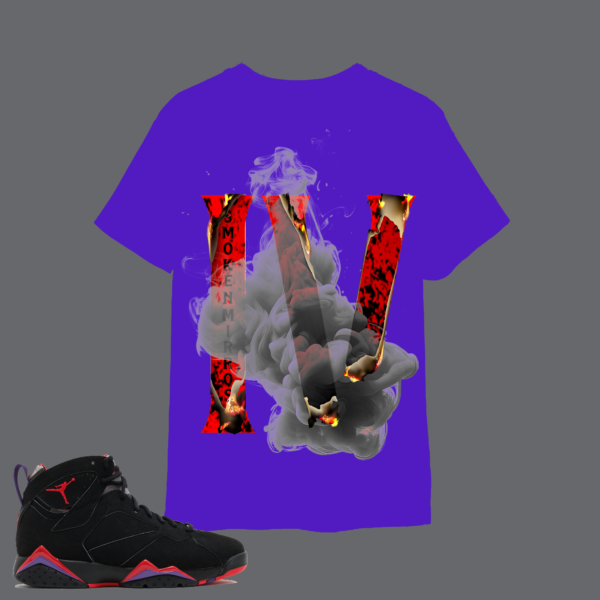 SNM Raptor T-Shirt ( Red/ Purple) - Image 2