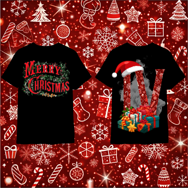 SNM Christmas Tee ( blk/Red)