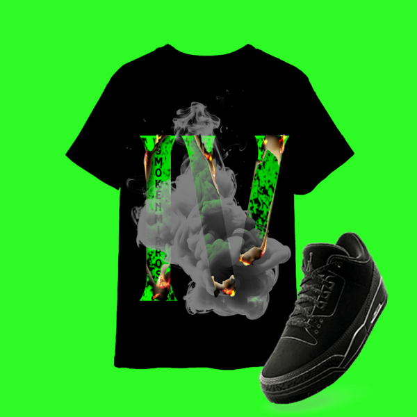 IV Black Cat T-Shirt ( blk/green ) - Image 2