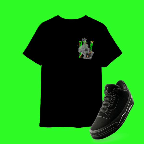 IV Black Cat T-Shirt ( blk/green )