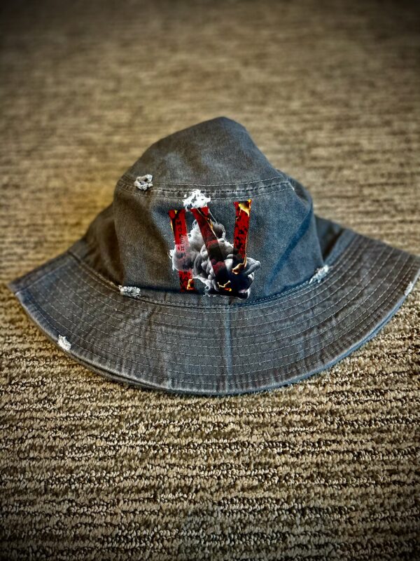 SNM IV Bucket hat ( grey/red )