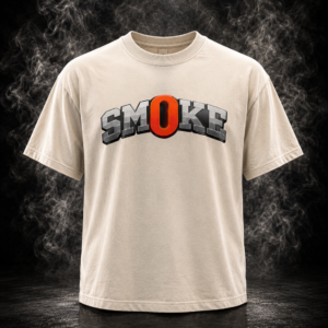 Smoke Essentials Tee ( Orange/ Cream