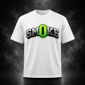 Smoke Essentials Tee ( lime green )